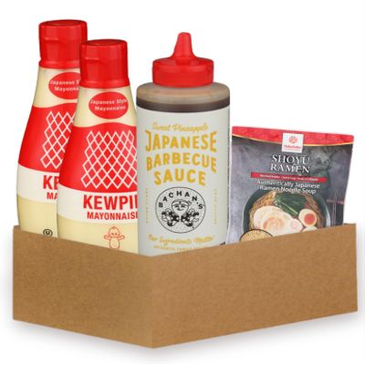 2x Mayonnaise Sqz, 12oz. + 1x Sauce BBQ Japn Swt Pineap, 16.5oz. + Ramen Shoyu Japan, 3.88oz. Flavorful Mayo and BBQ Sauce Gift Set with Real Japanese Sauces and Ramen Gift Set (4 Items)