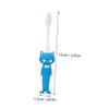 CONGARTENO 4 Sets Manual Toothbrush with Cartoon Animal Designs Soft Bristles Gentle Gum Massage Oral Care Tool for Fun Non-Slip Grip Mixed Styles view 2