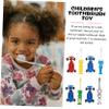 CONGARTENO 4 Sets Manual Toothbrush with Cartoon Animal Designs Soft Bristles Gentle Gum Massage Oral Care Tool for Fun Non-Slip Grip Mixed Styles view 4