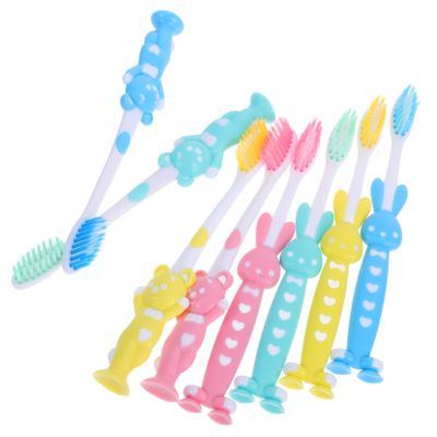 HOLIDYOYO 32pcs Travel Toothbrush Kit Colorful Cartoon Animal Design Soft Bristles Tooth Brush Bulk for Boys and Encouraging Healthy Brushing Habits