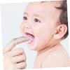 COOLHIYA 3pcs Finger Toothbrush Premium Silicone Teeth Cleaner Soft Bristles Easy-Grip for Healthy Gums and Stain Removal Suitable for Teething and Oral Care view 3