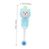 HOLIDYOYO 2pcs Manual Toothbrush for Soft Bristles Bear-Shaped Handle Ergonomic Design Cute Cartoon Toothbrush for Ages Comfortable Grip for Hands Oral Care Tool view 2