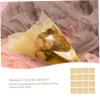 BCOATH 20pcs Crystal Cellophane Wrappers Pure Color Flower Wrapping Paper for Bouquets Party Favors and Craft Projects view 3