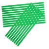 HAKIDZEL 100pcs Thick Plastic Drinking Straws Flat Mouth Design PP Material for Smoothies Milkshakes Cocktails Parties and Bar Supplies in Green view 1