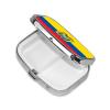 Flag of Ecuador Patterned Square mini Pill Box, can be Put into Wallet or Pocket Travel Pill Box, Store Various Small Items view 2