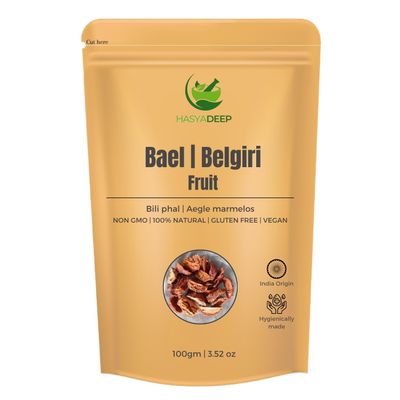 Hasyadeep Bael Dried Fruit | Aegle marmelos | Traditional Ayurvedic Herb (500gm) (200gm/7.05oz)