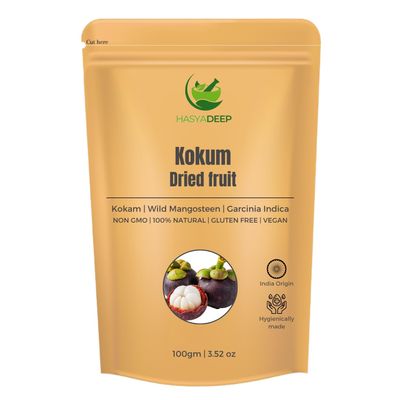 Hasyadeep Kokum Dried Fruit Rind | Garcinia indica | Traditional Ayurvedic Herb (500gm) (450gm/15.87oz)