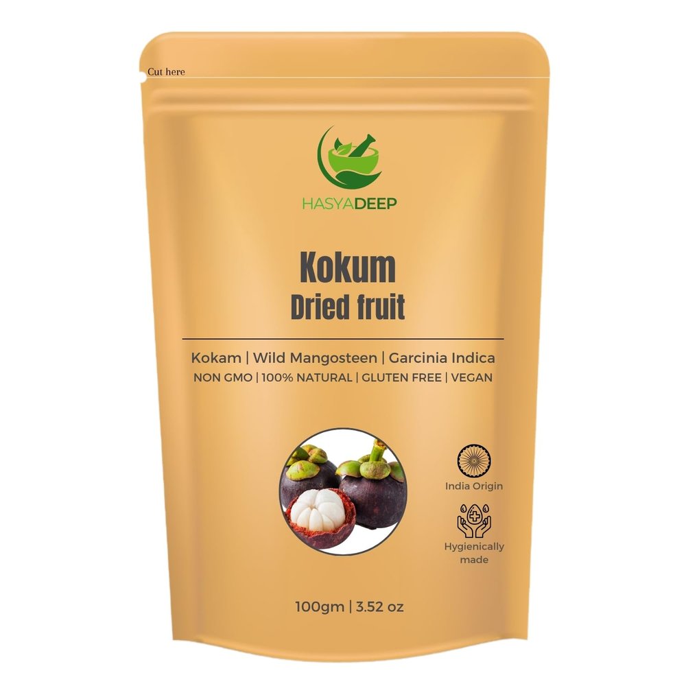 Hasyadeep Kokum Dried Fruit Rind | Garcinia indica | Traditional Ayurvedic Herb (500gm) (450gm/15.87oz)