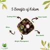 Hasyadeep Kokum Dried Fruit Rind | Garcinia indica | Traditional Ayurvedic Herb (500gm) (200gm/7.05oz) view 2