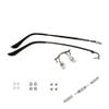 1 Pair Metal Frame Arms Rimless Titanium Alloy Glasses Legs and Nose Bridge Eyeglass Eyewear Replacement Temple (Single Hole) view 1