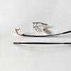 1 Pair Metal Frame Arms Rimless Titanium Alloy Glasses Legs and Nose Bridge Eyeglass Eyewear Replacement Temple (Single Hole) view 2