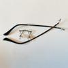 1 Pair Metal Frame Arms Rimless Titanium Alloy Glasses Legs and Nose Bridge Eyeglass Eyewear Replacement Temple (Single Hole) view 3