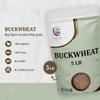Buckwheat Groats 5 LB (80 Oz) Whole Raw Buckwheat Grain for Cooking Nutty Buck Wheat for Cereal, Porridge & Daily Meals By Yogis Gift view 3