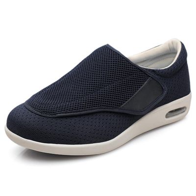 Wide Diabetic Shoes for Swollen Feet-NW019 (Blue,8.5)