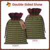 Bkdogkt Music Note Printing Xmas Drawstring Gift Bag Reusable Bags For Christmas Wedding Holiday Wrapping Needs view 3
