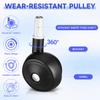 iplusmile 4Pcs Baby Walker Replacement Wheels Universal Quiet Swivel Caster for Trend Strollers and Infant Walkers Easy Installation Durable Plastic Parts 3.07in view 4