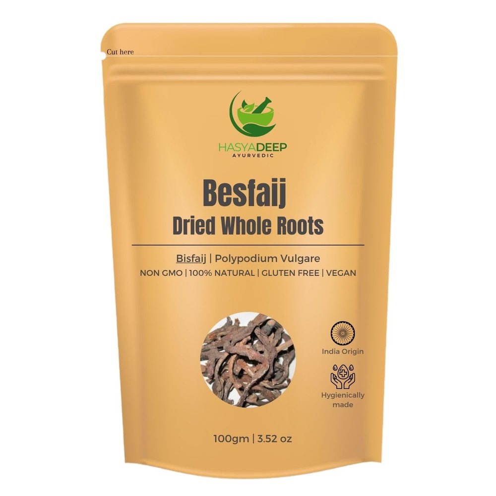 Hasyadeep Besfaij Roots | Polypodium Vulgare | Traditional Ayurvedic Herb (50gm/1.76oz)