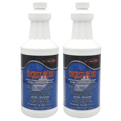 Quest 2960 DIGEST PLUS Enzyme Producing Non-Pathogenic Aerobic & Anaerobic Bacteria Quarts (2 Pack)