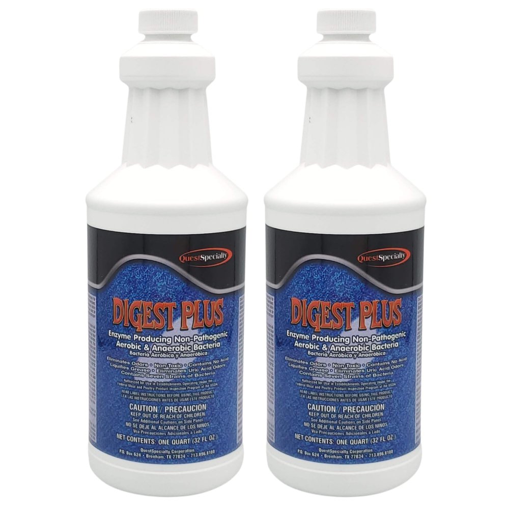 Quest 2960 DIGEST PLUS Enzyme Producing Non-Pathogenic Aerobic & Anaerobic Bacteria Quarts (2 Pack)