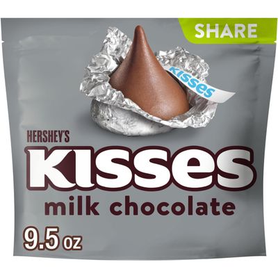 Hershey's Kisses, Milk Chocolate Candy Share Pack, 9.5 Ounce