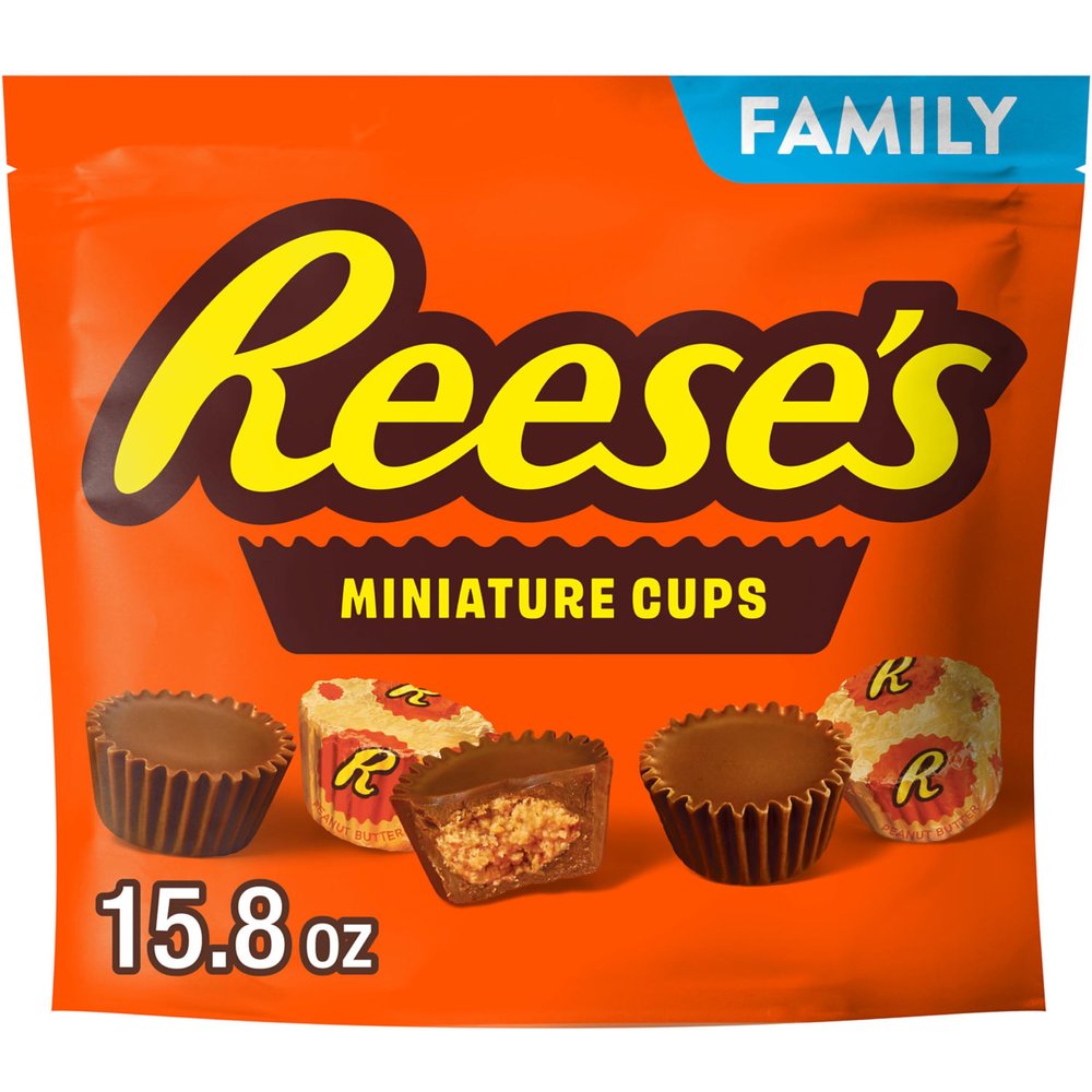 REESE'S Miniatures Milk Chocolate Peanut Butter Cups Family Pack, 15.8 oz