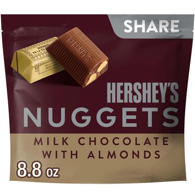 Hershey's Nuggets, Milk Chocolate with Almonds Candy Share Pack, 8.8 Ounce