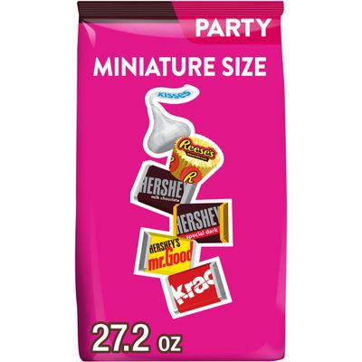 HERSHEY'S and REESE'S Assorted Chocolate Flavored Candy Party Pack, 27.2 oz