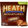 Heath, Miniatures Chocolatey English Toffee Candy Share Pack, 9.1 Ounce view 1