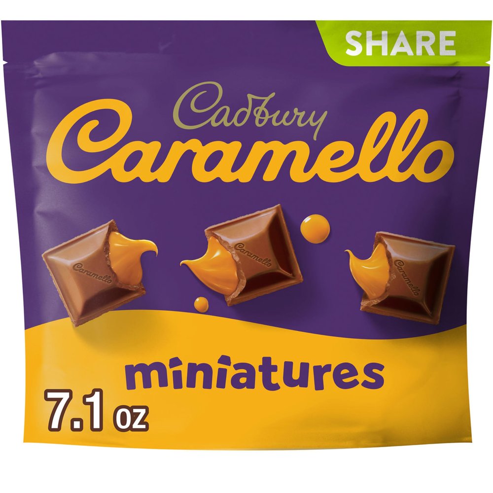 CADBURY CARAMELLO Miniatures Milk Chocolate Caramel Candy Share Pack, 7.1 oz