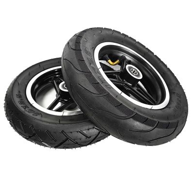 10 inch Electric Scooter Pneumatic Tire, 10x2.50 Replacement Wheelchair Wheels Walker Casters, Bearing: 10mm/12mm(Bearing 12mm)