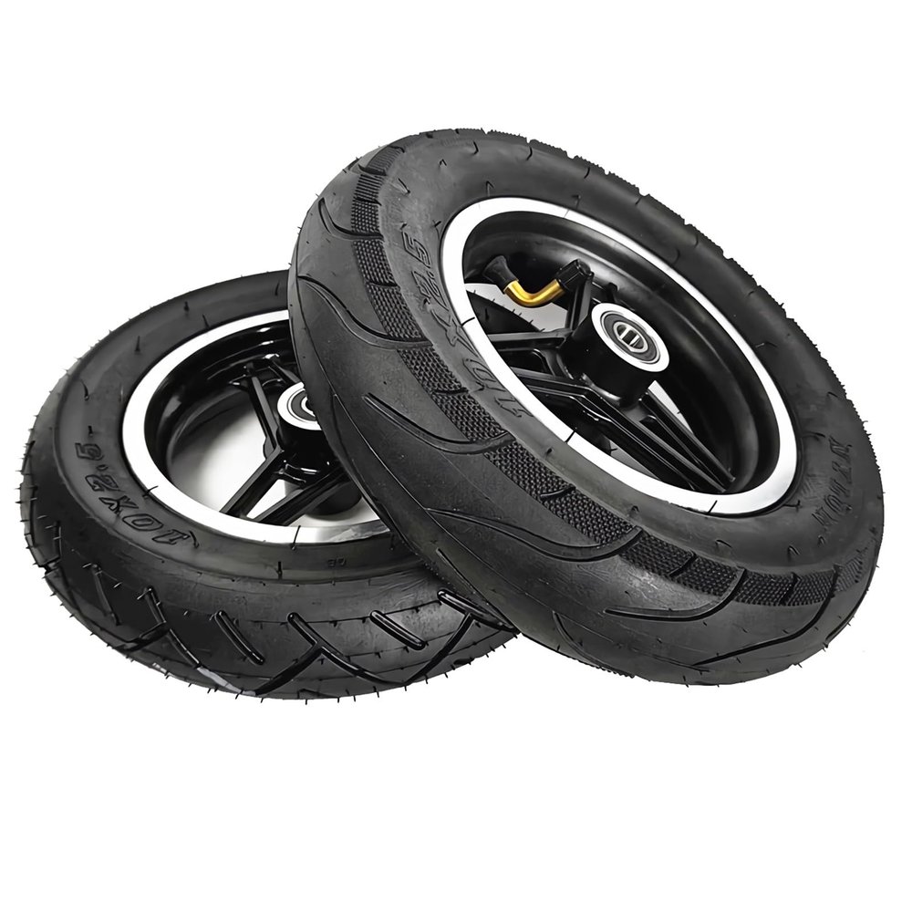 10 inch Electric Scooter Pneumatic Tire, 10x2.50 Replacement Wheelchair Wheels Walker Casters, Bearing: 10mm/12mm(Bearing 12mm)