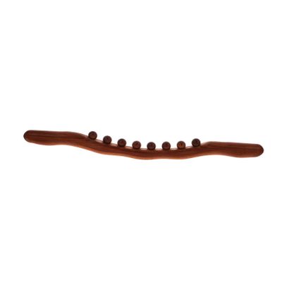 Anneome Wooden Gua Sha Stick with Beads Full Body Therapy Massage Tool for Muscle Relaxation and Trigger Point Relief Large Contact Surface for Back Legs and Fatigue Alleviation Suitable