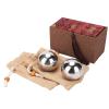 2Pcs Hand Steel, 304 Stainless Steel Rehabilitation Exercise Massage Tool, 50mm Dia Hand Exercise Steel for Men, Health Supplies view 1