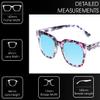 Medspex R785 Color Therapy Reading Glasses +3.00 Shiny Pink Quartz/Blue Black/Baby Blue Unisex Fluorescent Light Sensitivity Chromotherapy Chakra Healing view 3