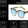 Medspex R785 Color Therapy Reading Glasses +2.50 Tortoise Havana Brown Gold/Baby Blue Unisex Fluorescent Light Sensitivity Chromotherapy Chakra Healing view 3