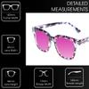 Medspex R785 Color Therapy Reading Glasses +2.00 Shiny Pink Quartz/Blue Black/Passion Purple Unisex Fluorescent Light Sensitivity Chromotherapy Chakra Healing view 3
