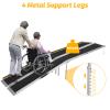 10 FT Portable Wheelchair Ramp,Aluminum Wheelchair Ramp for Home Steps with Non-Skid Surface and Reflective Strips,600 LBS Weight Capacity view 2