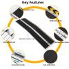 10 FT Portable Wheelchair Ramp,Aluminum Wheelchair Ramp for Home Steps with Non-Skid Surface and Reflective Strips,600 LBS Weight Capacity view 4