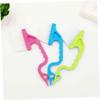 Anneome 9Pcs Handheld Groove Cleaning Brushes Swan-Shaped Crevice Gap Cleaners for Windows Keyboards with Soft and Stiff Bristles in Rosy Blue Green Deep Cleaning Tool for Home Use view 2