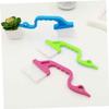 Anneome 9Pcs Handheld Groove Cleaning Brushes Swan-Shaped Crevice Gap Cleaners for Windows Keyboards with Soft and Stiff Bristles in Rosy Blue Green Deep Cleaning Tool for Home Use view 3