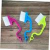 Anneome 9Pcs Handheld Groove Cleaning Brushes Swan-Shaped Crevice Gap Cleaners for Windows Keyboards with Soft and Stiff Bristles in Rosy Blue Green Deep Cleaning Tool for Home Use view 4