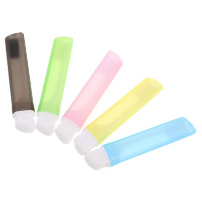 KOMBIUDA 5pcs Folding Travel Toothbrush Set Portable Compact Toothbrushes with Soft Bristles Bright Colors for Family Hotel Business Trips Space-Saving Hygiene