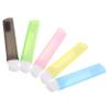 KOMBIUDA 5pcs Folding Travel Toothbrush Set Portable Compact Toothbrushes with Soft Bristles Bright Colors for Family Hotel Business Trips Space-Saving Hygiene view 1