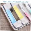 KOMBIUDA 5pcs Folding Travel Toothbrush Set Portable Compact Toothbrushes with Soft Bristles Bright Colors for Family Hotel Business Trips Space-Saving Hygiene view 3