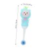 Mikinona 2pcs Toothbrush Soft Bristle Cute Bear Design Gentle Oral Care Round Head Toothbrushes for Ages Safe view 2