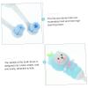 Mikinona 2pcs Toothbrush Soft Bristle Cute Bear Design Gentle Oral Care Round Head Toothbrushes for Ages Safe view 4