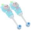 COOLHIYA 2pcs Extra Soft Toothbrushes for Ages Ergonomic Manual Toothbrush with Gentle Bristles and Non-Toxic Blue Cartoon Design for Healthy Teeth Care view 1