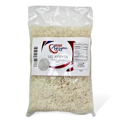 100% Ayisyen Brand Coarse Salt, Premium Haitian Sea Salt, Direct from Haiti Salt Fields
