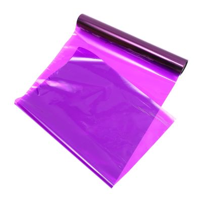KOMBIUDA Wide Purple Cellophane Wrap Roll for Flowers Opp Packing Film for Bouquet Wrapping Tear-resistant Floral Packaging Material for Valentines and Anniversaries