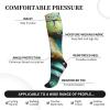 OIBNKCN Splicing Pattern 2 Compression Socks 15-20mmHg Graduated Compression, Ideal for Office Workers, and Athletes view 4